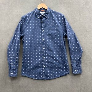 Urban Pipeline Men’s Size Small Long Sleeve Button Up Aztec Print Shirt Blue